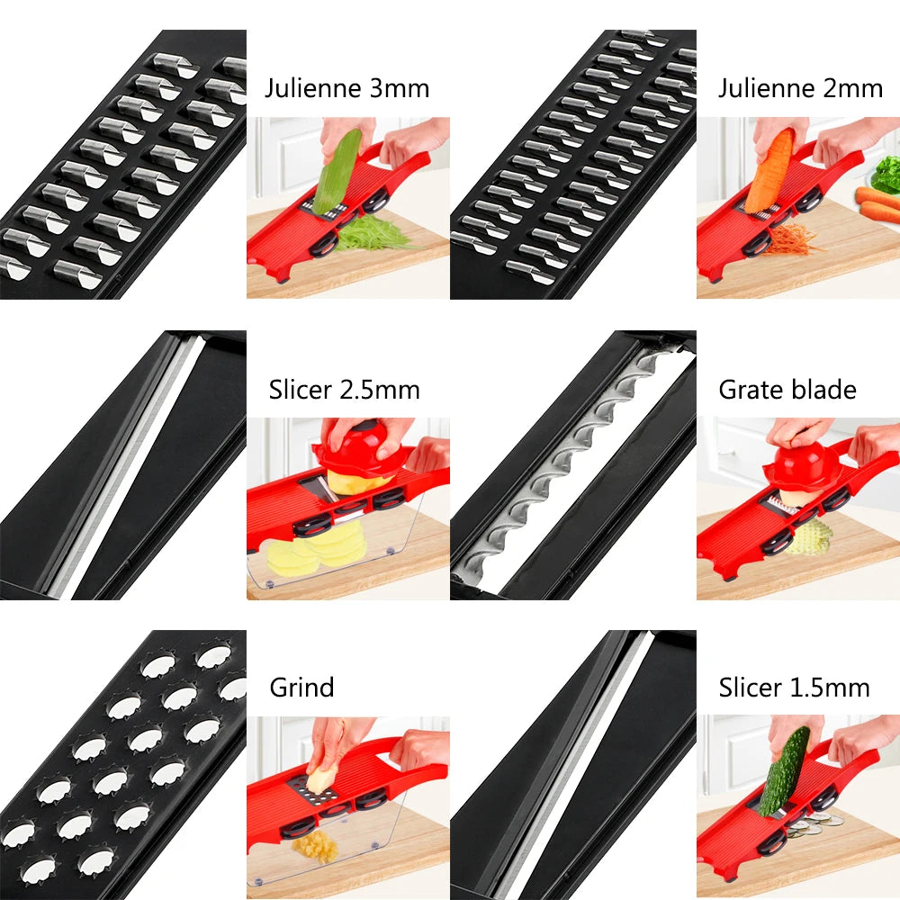 Cortador de verduras multifunción para cocina rápida