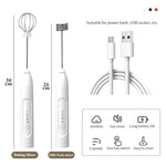 Batidor Eléctrico 2 en 1 Recargable USB – Doble Cabezal